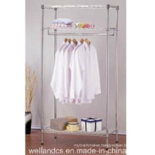 Modern Design Chrome Metal Wardrobe Closet Rack with K/D Packing (CJ-A1163)